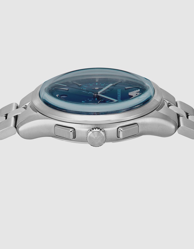Emporio Armani - Silver Tone Chronograph Watch