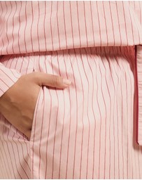 Atmos&Here Curvy - Riley Stripe Cotton PJ Set