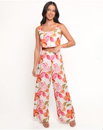 Petal & Pup - Saffra Wide Leg Pants - Everlyn Print