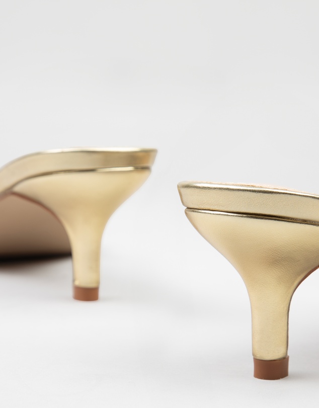 RAID - Charli Gold Kitten Heels Mule