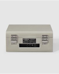 Crosley - Crosley Voyager Portable Retro CD Player with Stereo Bluetooth Speakers, FM Radio - Dune