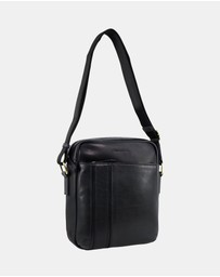 Pierre Cardin - Pierre Cardin Men's Leather Versatile Crossbody Bag