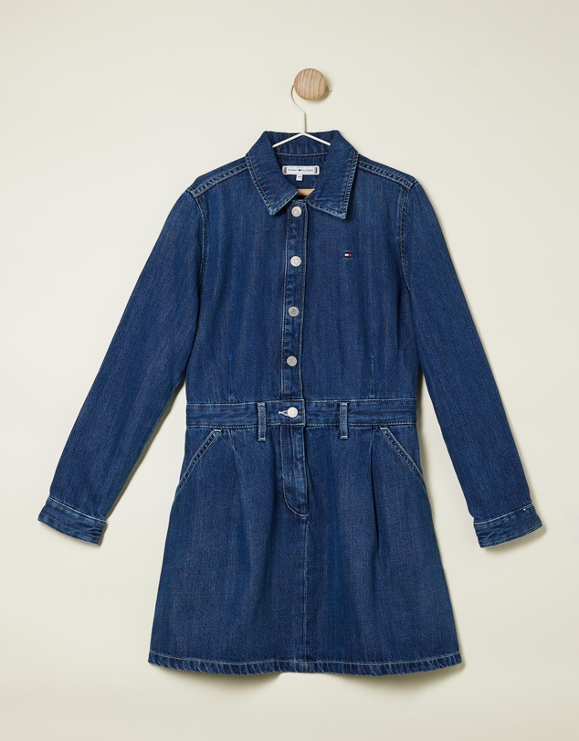 Tommy Hilfiger - Denim Pleats Dress - Teens