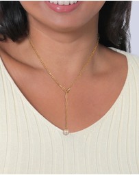Elli Jewelry - Necklace Pearl Ball 925 Sterling Silver Gold-Plated