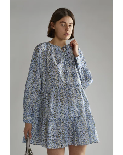 Glamorous - Tiered Smock  Midi Dress