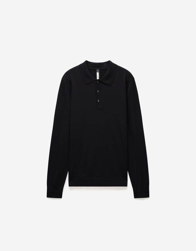 Calibre - Long Sleeve Tech Knit Polo Black