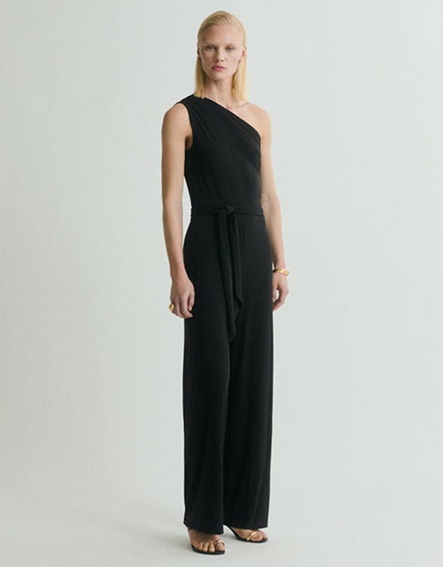 M.N.G - Flamingo Asymmetric Belt Jumpsuit