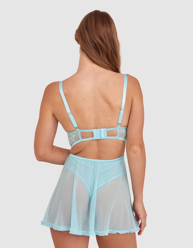 Bras N Things - Night Games Forever Yours Unlined Babydoll Bra - Light Blue