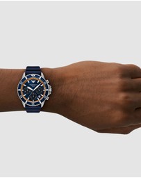 Emporio Armani - Blue Chronograph Watch