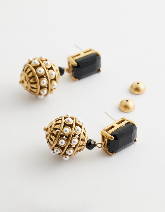 Mossée - Zinnia French Vintage Pearl Earrings