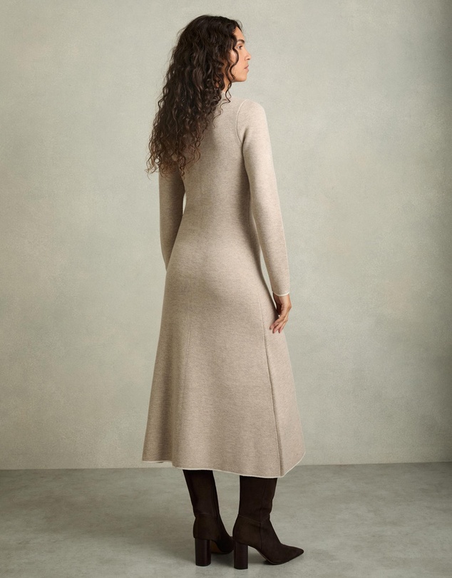 REISS - Mila Wool Blend Midi Dress