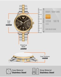 Emporio Armani - Two Tone Chronograph Watch