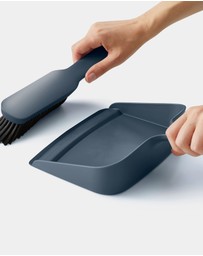 Joseph Joseph - CleanStore Wall-mounted Dustpan & Brush with Dust-shield Storage