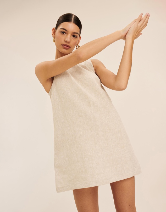 AERE - Linen Mini Shift Dress
