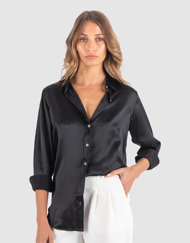 CAMIXA - Satin Silk Shirt