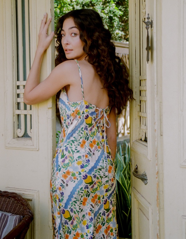 KINGA CSILLA - Limone Triangle Slip Dress