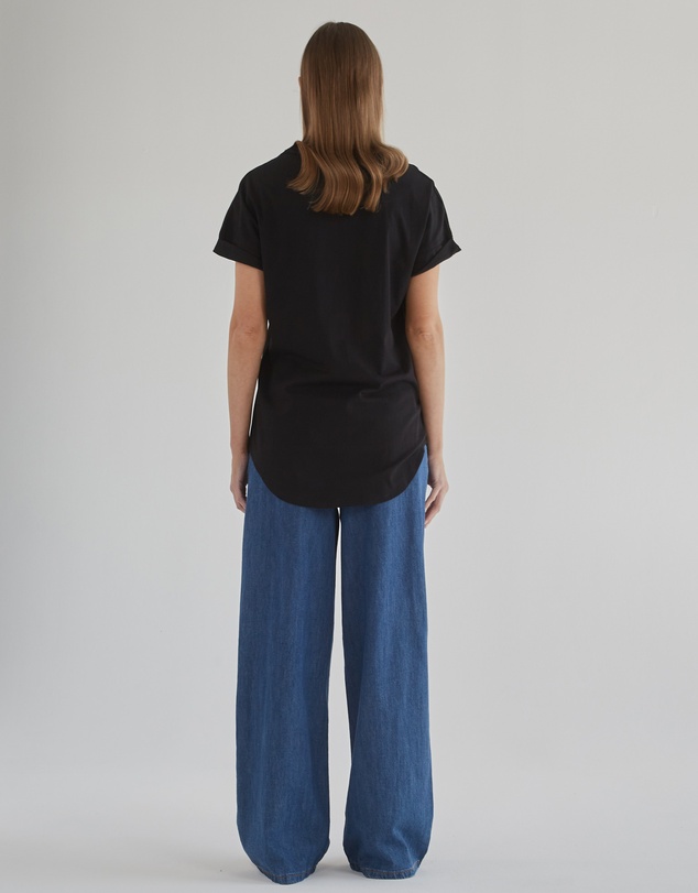 DRICOPER DENIM - Slouchy Black Tee