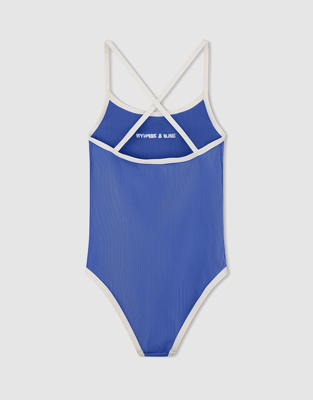 Zulu & Zephyr Mini - Mini Stripe Logo One Piece - Kids-Teens