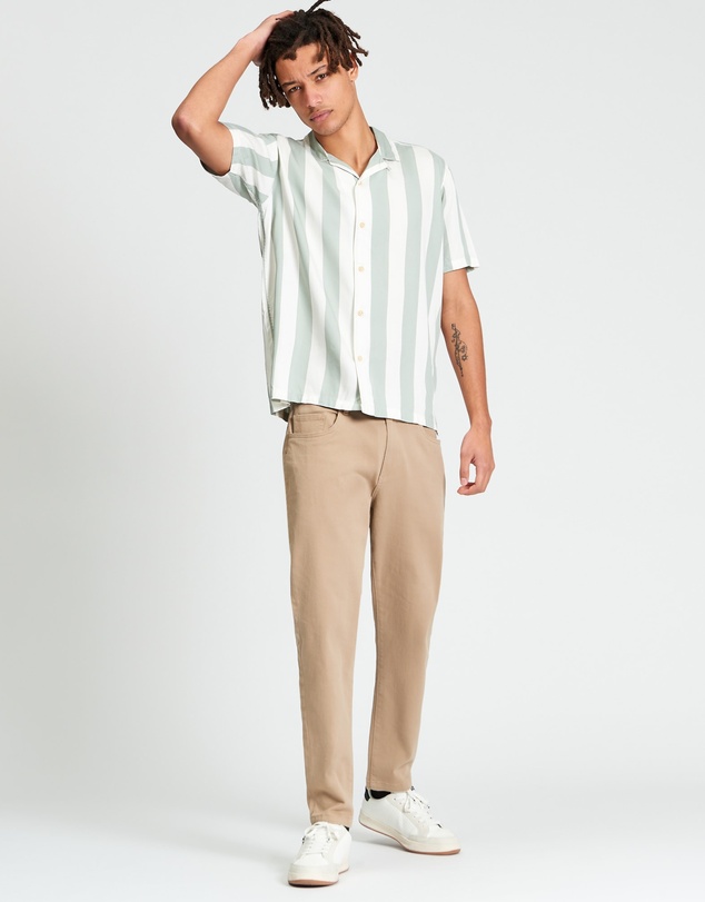 Ben Sherman - Viscose Stripe Short Sleeve Shirt