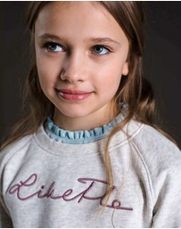 Like FLO - Sweatshirt with Turtleneck Detail - Kids-Teens