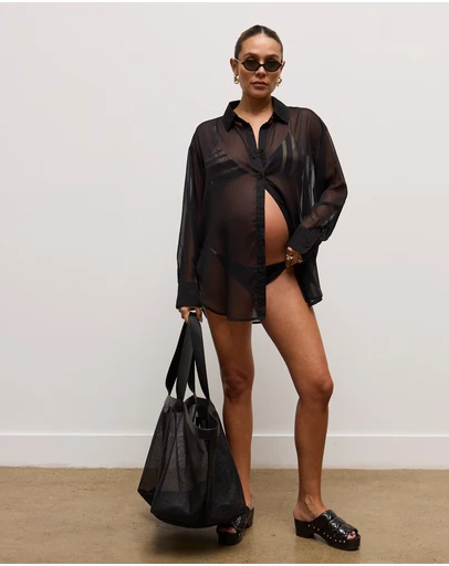 portier - Sol Beach Tote - Black