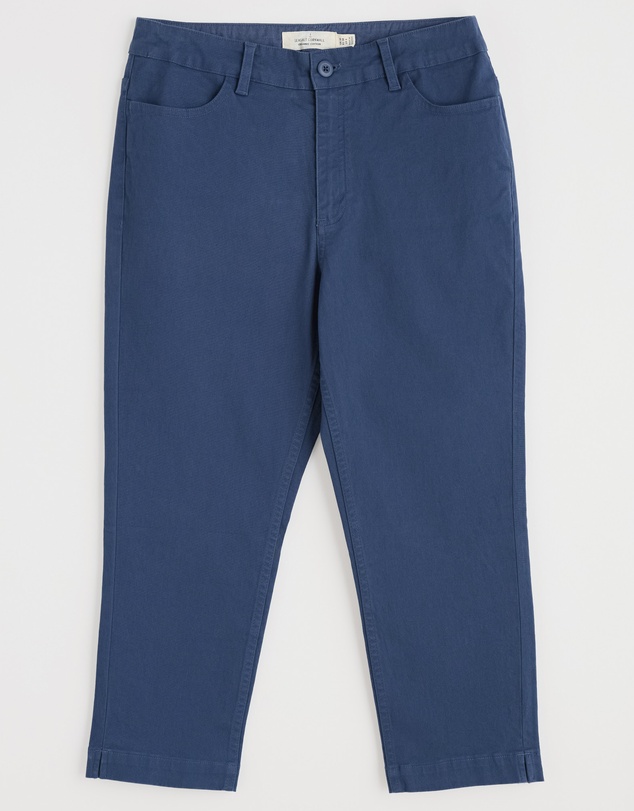 Seasalt - Seasalt Cornwall Navy Albert Quay Slim Fit Crops