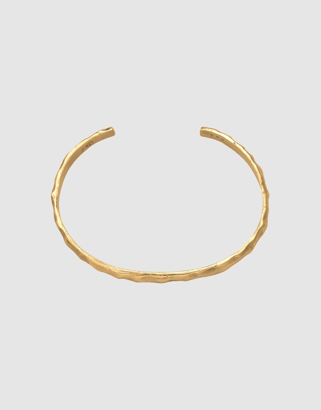 Haze & Glory - ICONIC EXCLUSIVE - Bracelet Men Everyday Bangle 925 Sterling Silver Gold-Plated