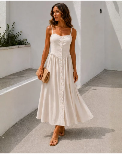 Esther & Co - Kiernan Dress - Vanilla Mist