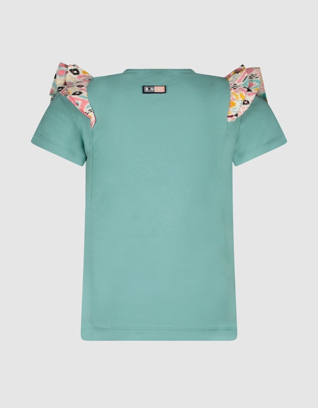 B.Nosy - T-Shirt With Ruffles On Shoulder - Kids-Teens