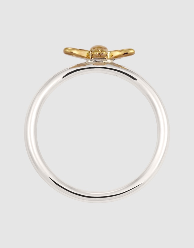 Elli Jewelry - Bee Band Ring in Gold-Plated 925 Silver