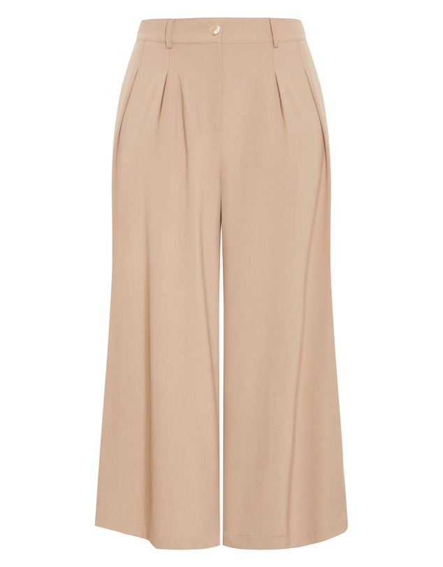 City Chic - Plus sizeAbbigail Wide Leg Pant - taupe