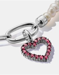 THOMAS SABO - THOMAS SABO Connect Charm heart with red stones