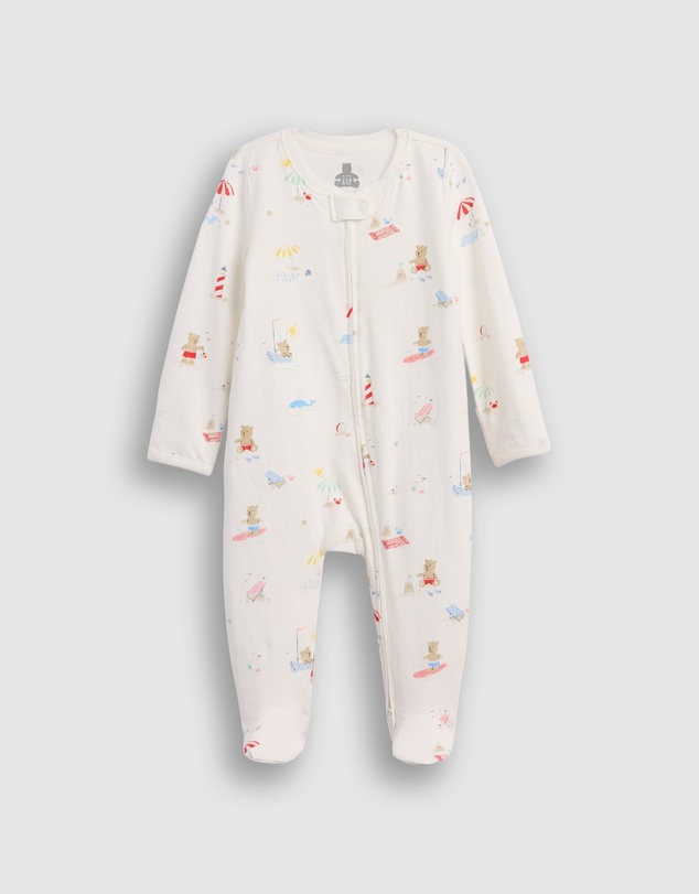 GAP - One Piece Print Jersey Zip FTD - Babies