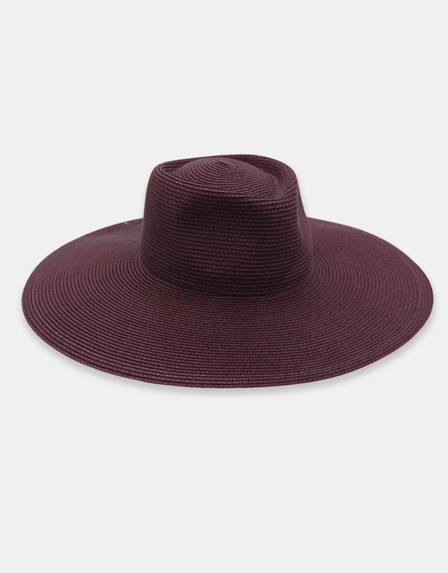 Morgan & Taylor - Aria Racewear Fedora in Burgundy Red
