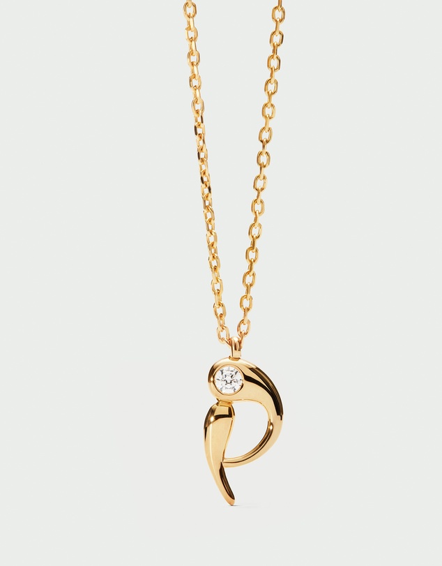 PDPAOLA - Initial 2026 P Pendant Necklace