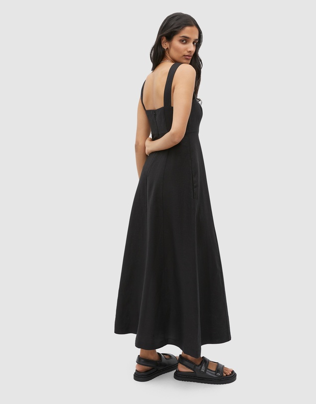 Seed Heritage - Linen Square Neck Sun Dress