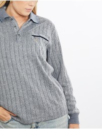 Vintage by The Real Deal - Pre Loved - Vintage 90s Gianni Valentino Long Sleeve Polo Shirt