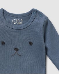 Wilson & Frenchy - Organic Rib Long Sleeved Bodysuit - Babies