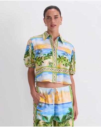 Sportscraft - Sunset Palm Blouse
