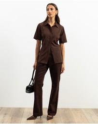 Atmos&Here - Aveline Tie Back Shirt