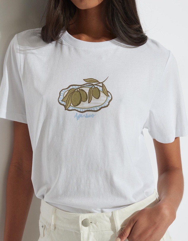Decjuba - Olive Print Tee