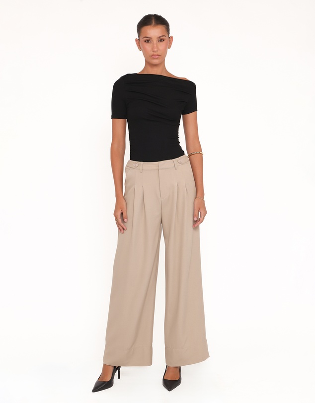 Petal & Pup - Adrian Adjustable Waist Pants - Taupe