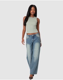 EDIKTED - Standard Ribbed Tank Top