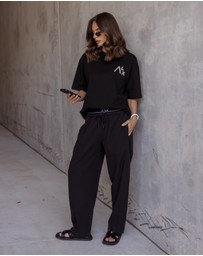 ALEXANDRA - Noir Pants Black