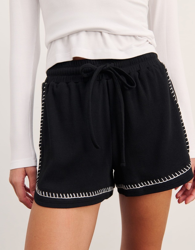 Jag - Celina Blanket Stitch Short