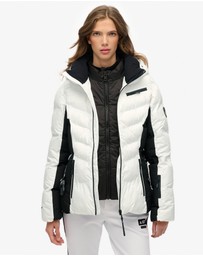 Superdry - Luxe Belted Ski Padded Slim Fit Jacket