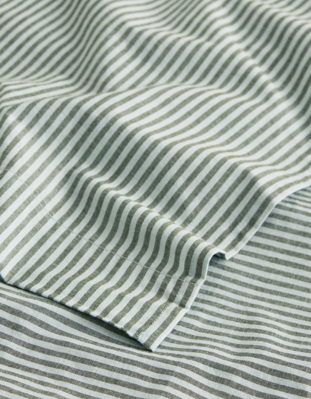 Country Road - Brae Australian Cotton Stripe King Flat Sheet