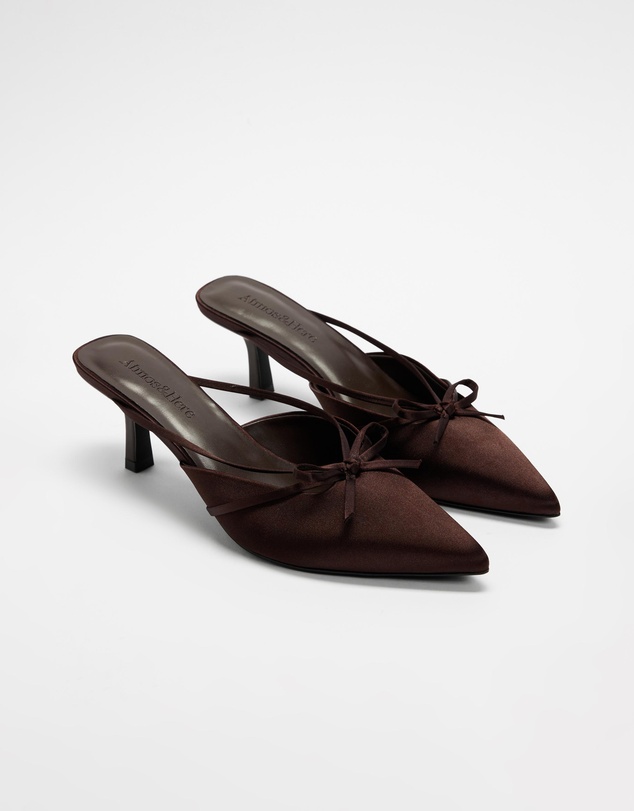 Atmos&Here - Talara Satin Bow Heels