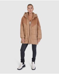 Belle & Bloom - Say It Again Quilted Jacket - Camel