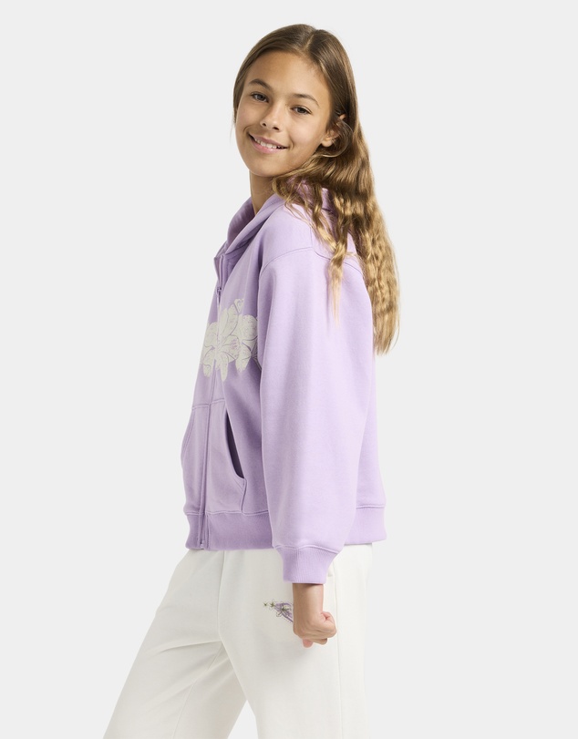Roxy - Girls 4 to 16 Midnight Hike Brushed Zip Up Hoodie